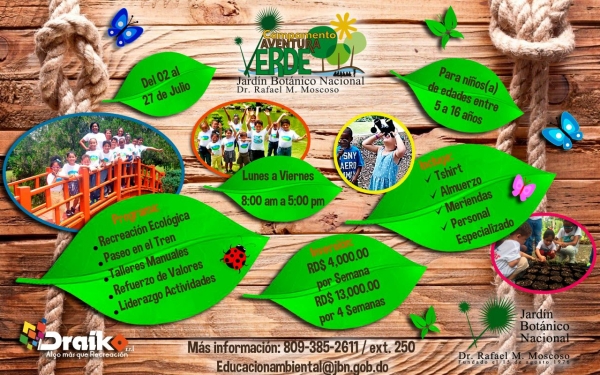 Regresa el campamento de verano “Aventura Verde” en su quinta versión